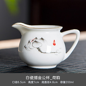Mua Tống Trà Bằng Sứ Cảnh Đức Trấn  Sứ Bạch Định Thấu Quang Dung Tích 200 ml