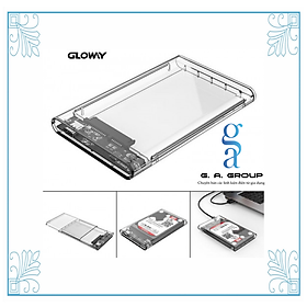 BOX HDD GLOWAY 2.5 USB 3.0 TRONG SUỐT