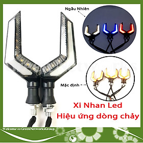 Đèn xi nhan led hiệu ứng dòng chảy gắn xe máy Green Networks Group ( 1 Cặp )