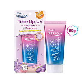 Tinh chất chống nắng nâng tông dành cho da khô/thường Sunplay Skin Aqua Tone Up UV Essence Lavender SPF50+ PA++++ (50g)