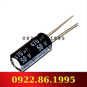 Tụ Điện Phân Nhôm 50V 1Uf 4.7Uf 10Uf 47Uf 100Uf 220Uf 470u 3300Uf hàng mới về