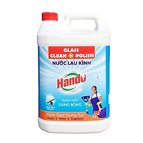 Nước lau kính siêu sạch an toàn Hando 5L hương bạc hà