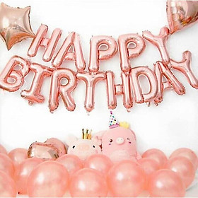 Bộ bóng happy birthday tặng kèm phụ kiện
