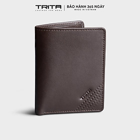 Ví nam da bò Trita ( Thời trang nam dáng đứng - Ví da RVN20 )