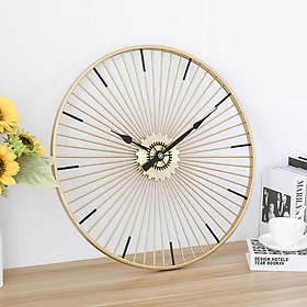 Mua Đồng hồ treo tường bánh xe độc lạ bằng kim loại 60cm decor nhà đẹp - Đồng hồ treo tường trang trí phòng khách và quà tặng tân gia