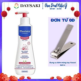 Sữa Tắm Gội Cho Trẻ Sơ Sinh Và Em Bé Da Nhạy Cảm Mustela (300ml)