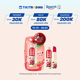 Son dưỡng có màu chiết xuất trái cây Lipice Sheer Color Fruit Juice Cherry (Anh Đào