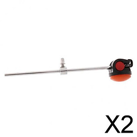 2x Percussion Hammer Bass Drum Beater Hammer for Drum Kit Parts Orange