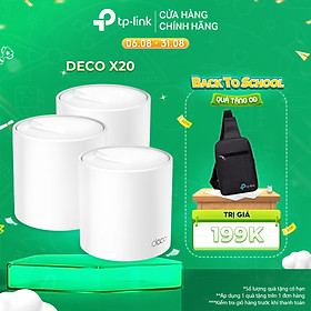 Bộ phát wifi mesh tp-link deco x20 ax1800 mu-mimo - hàng chính hãng