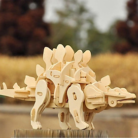 Mô hình gỗ lắp ráp 3D Robotic Stegosaurus (Khủng Long Kiếm) - Robotime  D440