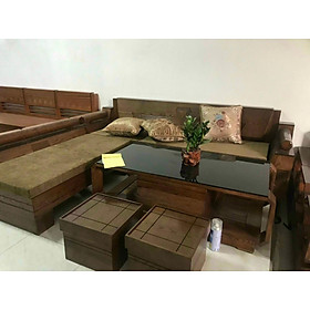 Mua Bộ bàn ghế sofa gỗ sồi Mỹ góc kim cương