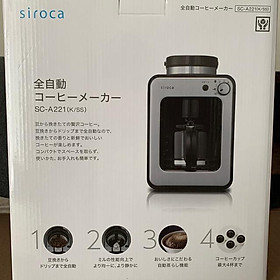 Mua Máy pha cà phê hạt hoàn toàn tự động Siroca SC-A221  Nội Địa Nhật  Điện 110V