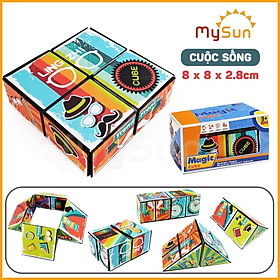 RUBIK biến thể 3D 2x2 3x3 4x4 5x5 6x6 7x7 8x8 9x9 magic nam châm cỡ nhỏ mini - cỡ lớn cho bé