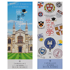 Hộp 32 Bookmark Đánh Dấu Sách Các Trường Đại Học Nổi Tiếng Thế Giới
