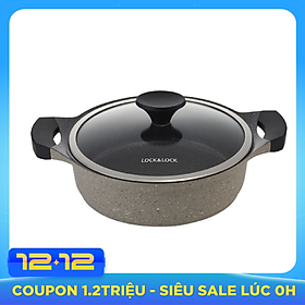Nồi đá Lock&Lock Stone 2 tay cầm LCA6242D 24cm