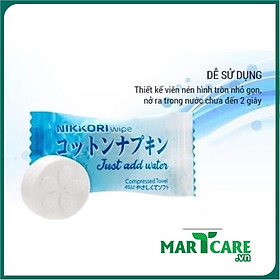 Mua ️FREESHIP️ Nikkori - 10 Khăn Nén Dạng Viên Sản Xuất Theo Công nghệ Nhật Bản