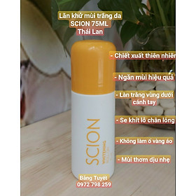 Mua Lăn khử mùi trắng da SCION 75ml Thái Lan