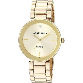 Đồng hồ nữ Anne Klein Women's Genuine Diamond Dial Bracelet Watch - Gold/Green