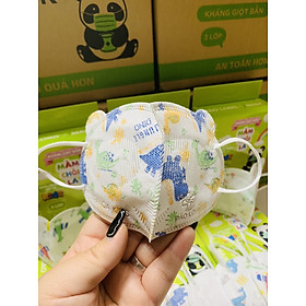 10 chiếc khẩu trang 3 lớp Mầm Chồi cho con đeo an toàn