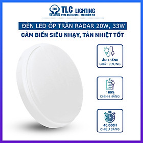 Mua Đèn LED Ốp Trần Cảm Ứng Radar 20W  33W TLC Lighting - Cảm biến xuyên vật thể  cảm nhận được những cử động nhỏ - Chống ẩm tốt  chống loá - Lắp đặt phòng tắm  xông hơi  nhà ở  chung cư