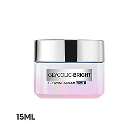 [L'OREAL PARIS] Kem Dưỡng Ban Đêm AHA Giúp Mờ Thâm Nám Và Cấp Ẩm Tối Ưu Glycolic Bright Glowing Cream Night 50/15/7.5ml