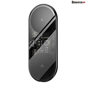 Mua Đế sạc không dây Baseus Digital LED Display 2in1 Wireless Charger 20W (WXSX) - hàng chính hãng