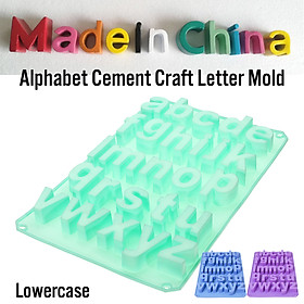 Alphabet Cement Craft Letter Mold Silicone Concrete Wall Decor Alphabet Mold