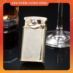 Mua Hột Quẹt Bật Lửa Xăng Đá Chief CF 018-11 Đánh Lửa Tự Động Họa Tiết Hình Rồng Cuộn Cực Đẹp