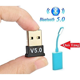 Mua USB Bluetooth Dongle 5.0 cho máy tính - Tặng đèn led