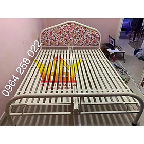 Giường sắt khung tròn ngang 1m8 dài 2m Sài gòn