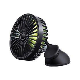 Electric Car Fans, Cooling Air Fan 3 Speeds Wind Micro USB Quiet Strong Portable Car Seat Fan Vehicle Cooling Fan for Car RV Boat Sedan