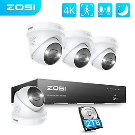 Hệ thống camera bảo mật của Zosi 4K Ultra HD 8MP IP CAMER