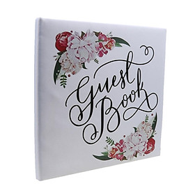 Wedding Ceremony Colorful Flower Guest Book Engagement Party Reception Favor
