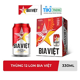 Thùng 12 lon Bia Việt 330ml