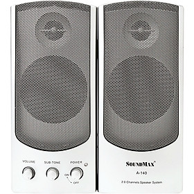 Loa Soundmax A140 2.0 (Bạc) - Thiết kế nhỏ gọn, năng động - Hàng chính hãng