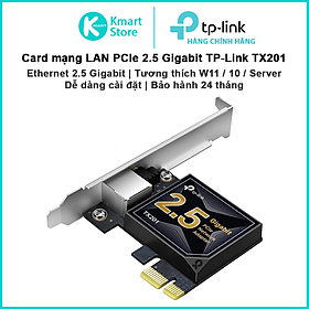 Mua Card mạng PCIe 2.5 Gigabit TP-Link TX201 | Dễ lắp và cài đặt | Tương thích Windows 11/10/Server   Linux | Bảo hành 2 năm | Hàng Chính Hãng