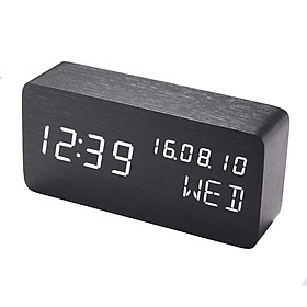 Mua Đồng hồ LED báo thức đo nhiệt độ vỏ gỗ M2