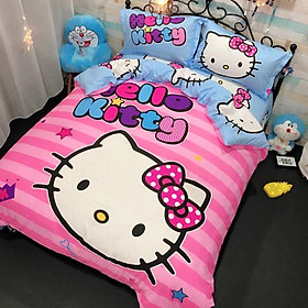 Trọn bộ chăn ga gối cotton tina 3d mẫu mới 2019