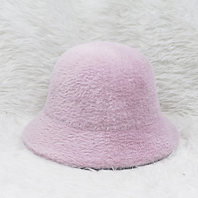 Nón Lông Thỏ Bucket Nữ Thời Trang cao cấp,nón bo vành cụp lông thỏ hàng quảng châu, vành rộng 5cm