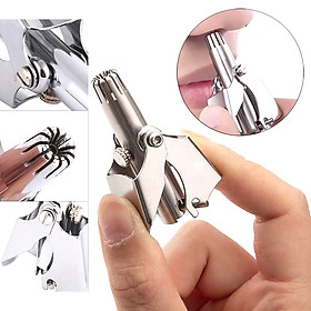 Dụng Cụ Cắt Lông Mũi Bằng Tay Không Pin Inox