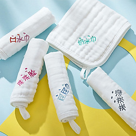 Combo 5 cái Khăn xô sữa cao cấp loại 6 lớp cho bé giao màu ngẫu nhiên