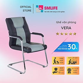 Mua Ghế văn phòng chân quỳ inox bọc da SMLIFE Vera