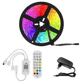 Bộ Đèn LED RGB 5050 Kết Nối Bluetooth Cảm Biến Nhạc - 5 Mét -  Có chống nước 