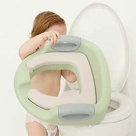 Bệ lót bồn cầu cho bé,Bệ ngồi toilet cho bé,Có tựa lưng, Tay Vịn,Chất liệu nhựa PP rất an toàn không độc hại cho da bé,Đệm cao su Chống Nước bền,êm mềm,chống trơn trượt,Khóa Chắc Chắn-BLBC-TP
