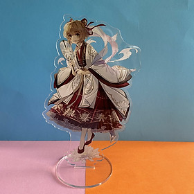 Mô hình nhân vật mica standee SAKURA THỦ  LĨNH THẺ BÀI trang trí trưng bày