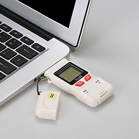 Nhiệt Kế FLUS USB Ghi Dữ Liệu Độ Ẩm Nhiệt Độ Với Màn Hình LCD