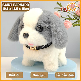 Đồ chơi con chó Robot biết đi, biết sủa, vẫy đuôi thông minh MySun