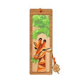 Bookmark Nghệ Thuật Giấy Xoắn - Hưu Cao Cổ - Reach for the Leaves - Animals - Việt Net