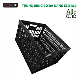 Thùng nhựa đựng đồ đa năng gấp gọn ECO BOX-55L: Chịu tải 25Kg, dùng cho cốp ô tô, du lịch, dã ngoại, siêu thị