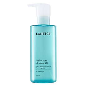 Dầu tẩy trang làm sạch lỗ chân lông Laneige Perfect Pore Cleansing Oil 250ml + Tặng 1 Innisfree Green Tea Mask Sheet